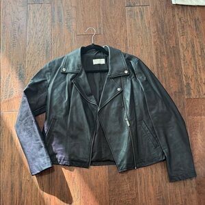 Z Supply Charcoal Leather Jacket